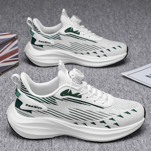 Chaussures de sport décontractées pour hommes, de haute qualité, avec bouton rotatif, rehaussantes, pour la course, le football et la marche, avec doublure en maille - Product Image 2