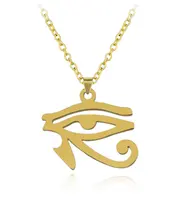 עתיקות עין רעה הורוס תליון שרשרת מצרית נירוסטה תכשיטי קמע מתנה עבור נשים וגברים