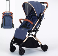 Poussette pliable légère pour enfants, chariot de voyage, poussette bébé, landau, pliage à une touche