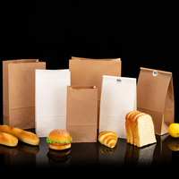 Kraft Fast Food Pain Hamburg Sandwich Sac en papier jetable