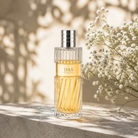 Flacon de parfum en verre cylindrique nervuré de luxe, style designer, avec corps spirale cannelé et capuchon chromé, 100 ml, gravure personnalisée, OEM ODM