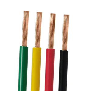 Yellow and Green Flame-Retardant Fire-Resistant Halogen Free Single Stranded Copper XLPE Electrical Wire UL1431