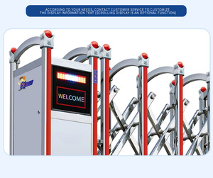 Stainless Steel Automatic Industrial Electric Folding <strong>Gate</strong> Motorized Telescopic School <strong>Security</strong> Front Fence Retractable <strong>Gate</strong> - Product Image 4