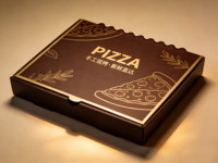 Boîte à pizza 6 7 8 9 pouces, épaisse, anti-graisse, emballage à emporter, vente en gros
