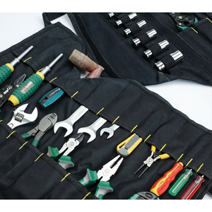 Custom Wrenches Screwdrivers Pliers <b>Tools</b> <b>Tool</b> Roll-Up Bag Portable, Visible Storage Bag with 20 Interior Pockets - Product Image 5