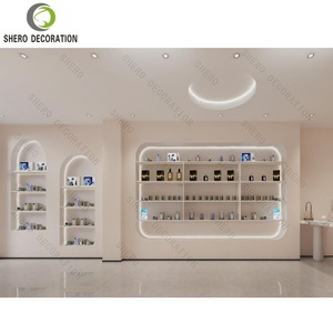 Vitrina Iluminada Personalizada para Perfumes y Fragancias, Mueble de Exhibición de Maquillaje de Alta Gama, Mostrador de Exhibición para Tienda de Cosméticos - Product Image 1