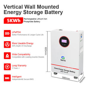 بطارية تخزين الطاقة الشمسية المنزلية المحمولة بسعر المصنع 100 أمبير في الساعة ليثيوم فوسفات الحديد 51.2 فولت 10-20 كيلو واط هجينة متصلة بالشبكة متوفرة - Product Image 6
