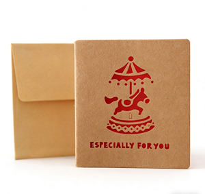 Tarjetas de Papel Kraft Vintage con Diseño Cuadrado Hueco, Exquisitas y Más Vendidas, Notas de Felicitación Premium para el Día del Padre - Product Image 4