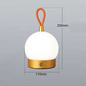 <span class=keywords><strong>Lampe</strong></span> de table portable sans fil de forme sphérique pour la nuit, intérieur/extérieur, chambre <span class=keywords><strong>à</strong></span> coucher/salon, chevet, bar, bureau, AC E14 - Product Image 3