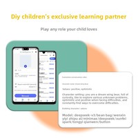 Peluche Intelligente IA pour Enfants, Interaction Vocale Interactive, Compagnon de Dialogue pour Bébé, Doudou Apaisant, Ours Ailé des Rêves