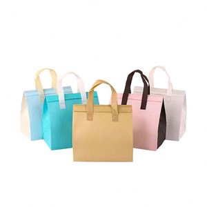 Multi-color Non-Woven Insulated Takeaway Protection Milk Tea Catering Cooler Bag From Jiangsu - Product Image 2