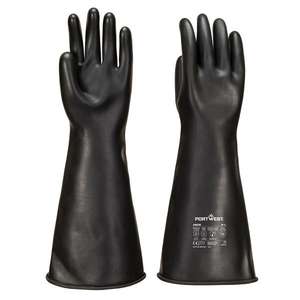 PORTWEST - A802BKRL Guantelete de goma de látex de peso pesado-GUANTES EAN 5036108324385 - Product Image 1