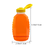 Bouteille de Sauce au miel de qualité alimentaire d'usine 250ml bouchon à rabat sirop bouteille à presser en plastique 200ml bouteille de Sauce Mayonnaise