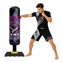 Sac de frappe autoportant avec base à ventouse, sac de boxe personnalisé par sublimation pour Muay Thai et MMA