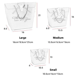 Cajas de Regalo de Chocolate con Logotipo Personalizado para Recuerdos de Boda, Artículos para Fiestas, Bolsas de Papel para Regalos de Boda con Lazo - Product Image 6