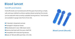 Lancette de sang jetable d'acier inoxydable de matériaux médicaux de haute qualité - Product Image 6