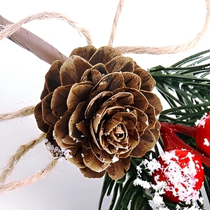 <b>Christmas</b> Wreath Floral <b>Picks</b> Branch Pine Needle Artificial Red Berries Realistic <b>Christmas</b> Pine Branches - Product Image 5