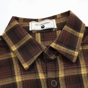 Chemises en flanelle pour hommes de haute qualité 100% coton séchage rapide écologique respirant Style Hip Hop durable doux - Product Image 1