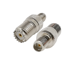 Adaptador Convertidor de Conector Coaxial RF Recto de 1 Pieza, UHF SO-239 PL-259 Macho Hembra a F/TNC/BNC/SMA/MCX/FME/Mini UHF - Product Image 3