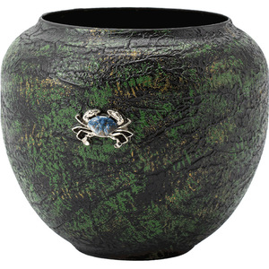 Pot à débris de thé en fer laqué Guanlan 15 cm – Accessoire durable pour cérémonie du thé et décoration intérieure - Product Image 5