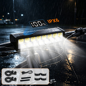 2000 流明水平排灯自行车头灯 Type-C IPX6 防水车把灯 <span class=keywords><strong>4000mAh</strong></span> 大电池多功能灯 - Product Image 2