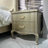 Neues Französisches Luxuriöses Doppelbett Massiver Rosenholzrahmen Stoff-Stickerei Schlafzimmer Hochzeitsbett Anpassbar OEM