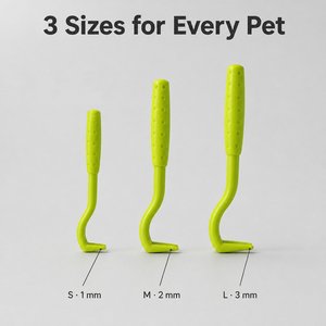 Set Completo di Strumenti Sicuri in Plastica per la Rimozione di <span class=keywords><strong>Zecche</strong></span> per Animali Domestici, Design Senza Spremitura, per Cani e Gatti, 3 Misure, con Custodia e Tubi Campione - Product Image 3
