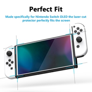Protector de Pantalla de Vidrio Templado Transparente Super Resistente para Consola Nintendo Switch OLED, Película Protectora para Tablet - Product Image 4