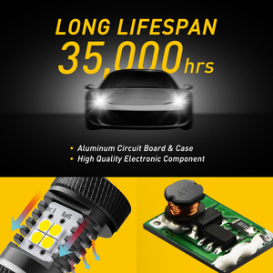 AUXITO 1156 7506 <b>White</b> LED <b>Bulbs</b> 6000K Backup Reverse Lamps Daytime Running Lights - Product Image 2