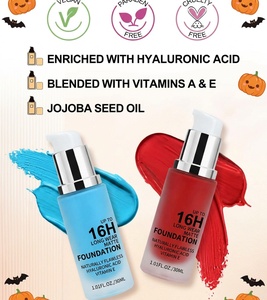 Peinture liquide pour le visage et le corps, 12 couleurs, fond de teint, Halloween, <span class=keywords><strong>cosplay</strong></span>, SFX, maquillage de scène, clown, fini mat, imperméable, 16H, étiquette privée personnalisée - Product Image 3