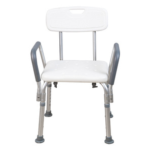 Shower Chair With <b>Backrest</b> And Armrests Aluminum Alloy KY961L For Elderly And Disabled - Product Image 4