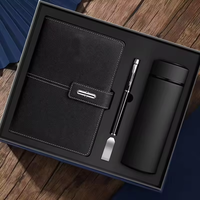 Ensemble de carnets en cuir PU de luxe 2025 de haute qualité avec logo personnalisé, stylo et agenda imprimés en sérigraphie pour cadeaux d'entreprise