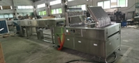 Machine de refroidissement entièrement automatique pour boulangerie, pâtisserie, biscuits, tartes, et déposeur de confiture de chocolat bicolore, farine, lait