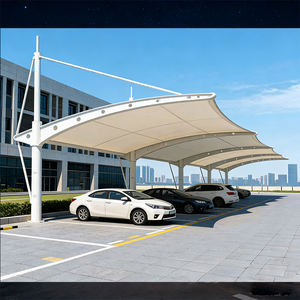 Structure de stationnement automobile à faible entretien, abri de stationnement en treillis, auvent de stationnement en tension, abri de voiture, abri de stationnement - Product Image 3