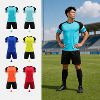 Camiseta de Fútbol Personalizada Aiju, Impresión por Transferencia de Calor, Transpirable, de Secado Rápido, 100% Poliéster, Uniforme de Equipo al por Mayor