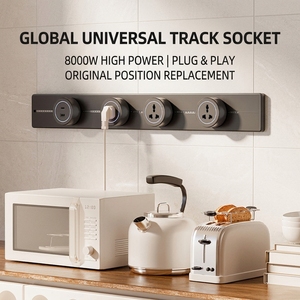 Système de rail électrique intelligent multifonctionnel pour bureau et cuisine, norme européenne, 32A, vente en gros - Product Image 2