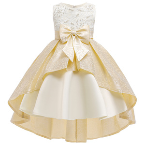 Robe de Soirée Imprimée pour Bébé Fille avec Nœud Papillon Style Princesse – Vente en Gros pour Enfants et Demoiselles d'honneur - Product Image 4