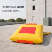 Coussin d'air gonflable de sauvetage incendie, résistant à l'usure, pour évacuation d'urgence en hauteur, matelas pneumatique pour les pompiers et les secours en immeubles de grande hauteur