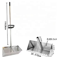 Outil de jardinage manuel en acier inoxydable de haute qualité, personnalisable par OEM, pour le nivellement des pelouses de golf, finisseur de sable, poignée en métal