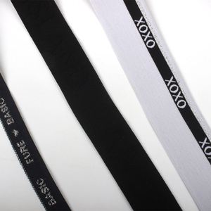 YUSEN Brand Polyester Latex Yarn Material Elastic <b>Webbing</b> Belt Jacquard Customized Logo Oeko-Tex Certified Eco-friendly for Bags - Product Image 5