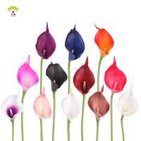 Fleur artificielle miniature en plastique de haute qualité, faite à la main, en forme de lotus, 36 cm, pour décoration de mariage, de la Saint-Valentin et de Noël