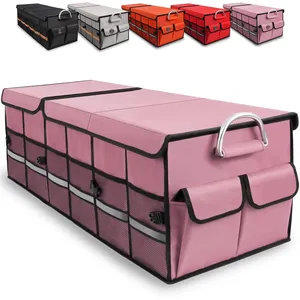 Factory Custom Waterproof Collapsible Durable Multi Compartments car storage organizer trunk