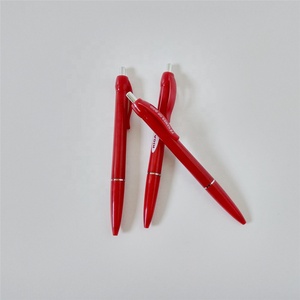 Красный бочонок выдвижной 0,5 мм шариковая ручка рекламный баннер с бумагой внутри вытащить из пластикового корпуса - Product Image 3