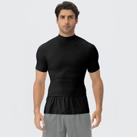 Nouvelle Arrivée 2026 T-shirt Rétro Séchage Rapide Respirant pour Course, Gym et Entraînement – Maillot de Sport Effet Deux Pièces à Compression