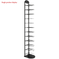 Großhandel Einzelhandel Metall Boden Hut Display Lager regale Hochwertige Baseball Hut Kappen Halter Rotierende Spinner Display Stand