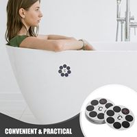 Stiker Termometer Bak Mandi Cairan PET Pengubah Warna, Tanpa Baterai, untuk Air, Tangki, Hotel dan Akuarium