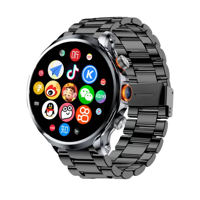 Smart Watch H18 Big Screen 4G 5G Sim Ultra Smart Watch 128GB for Men Long Battery Life Android Camera Smartwatch (2 Straps)
