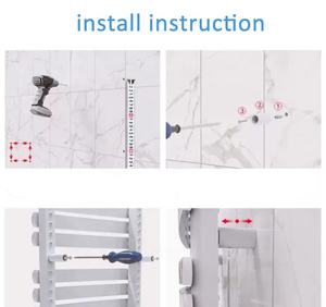 Porte-serviettes chauffant à eau intelligent de couleur blanche chauffe-serviettes de <span class=keywords><strong>radiateur</strong></span> de salle de bain - Product Image 4