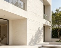 Revêtement mural en pierre flexible MCM, motif travertin beige, carreaux muraux ultra-fins