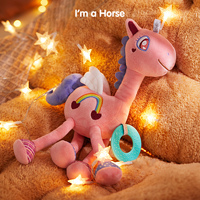 Tumama – jouet de berceau en peluche pour enfants, licorne rose, hochet souple suspendu, cloche intégrée, siège de voiture, poussette pour bébé, jouet suspendu pour nourrissons